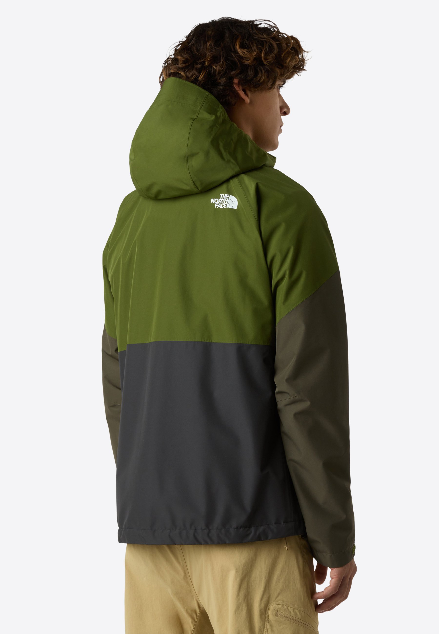 „The North Face“ LIGHTNING ZIP-IN striukė gamtoje – pilka, miško spalvos