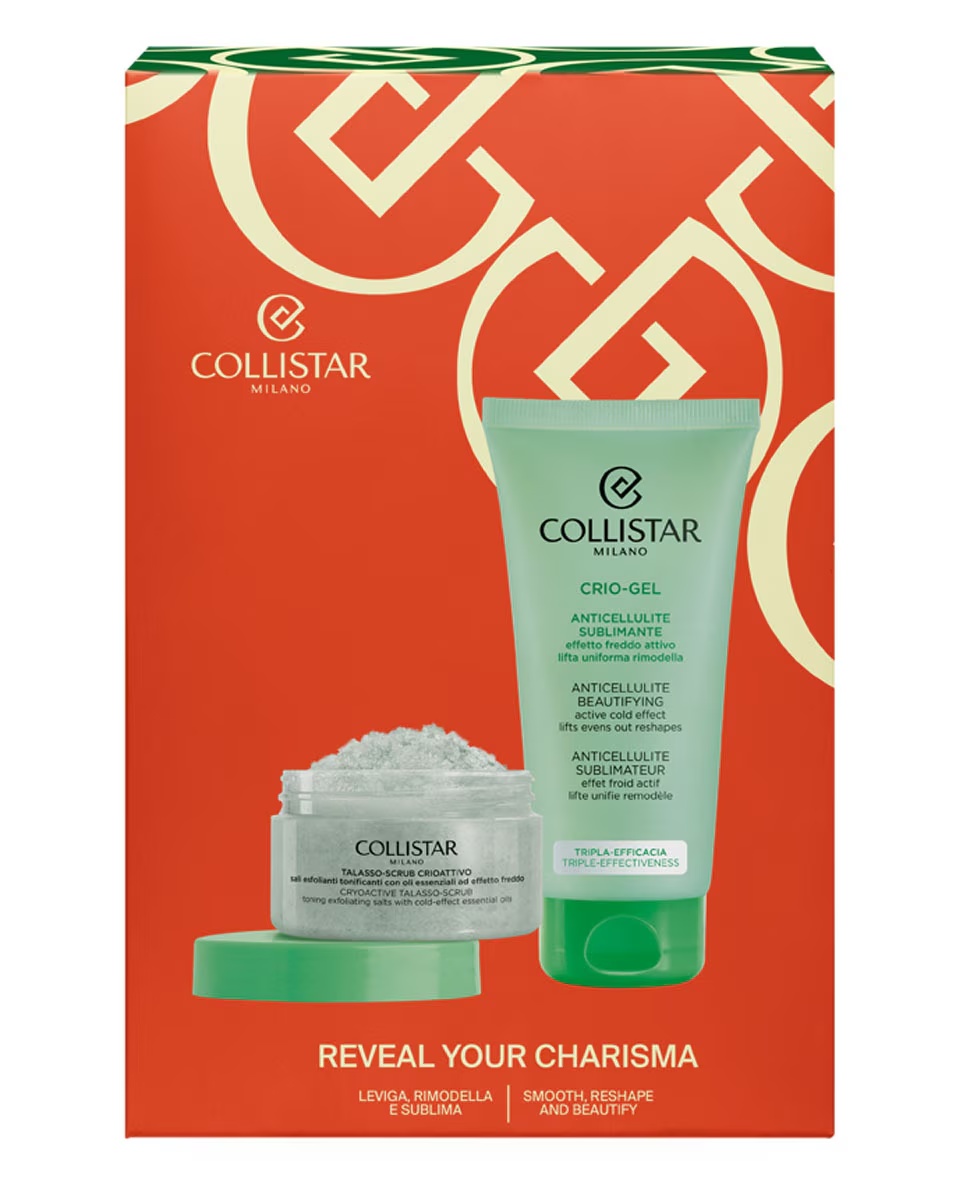COLLISTAR Σετ σώματος Cryo-Gel κατά της κυτταρίτιδας Beautifying Cryo-active Talasso Scrub