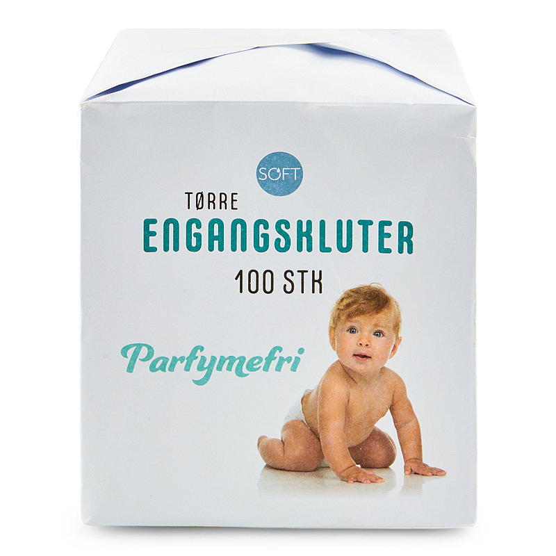 Weiche Einwegtücher für Babys, 100 Stück, trocken, weich