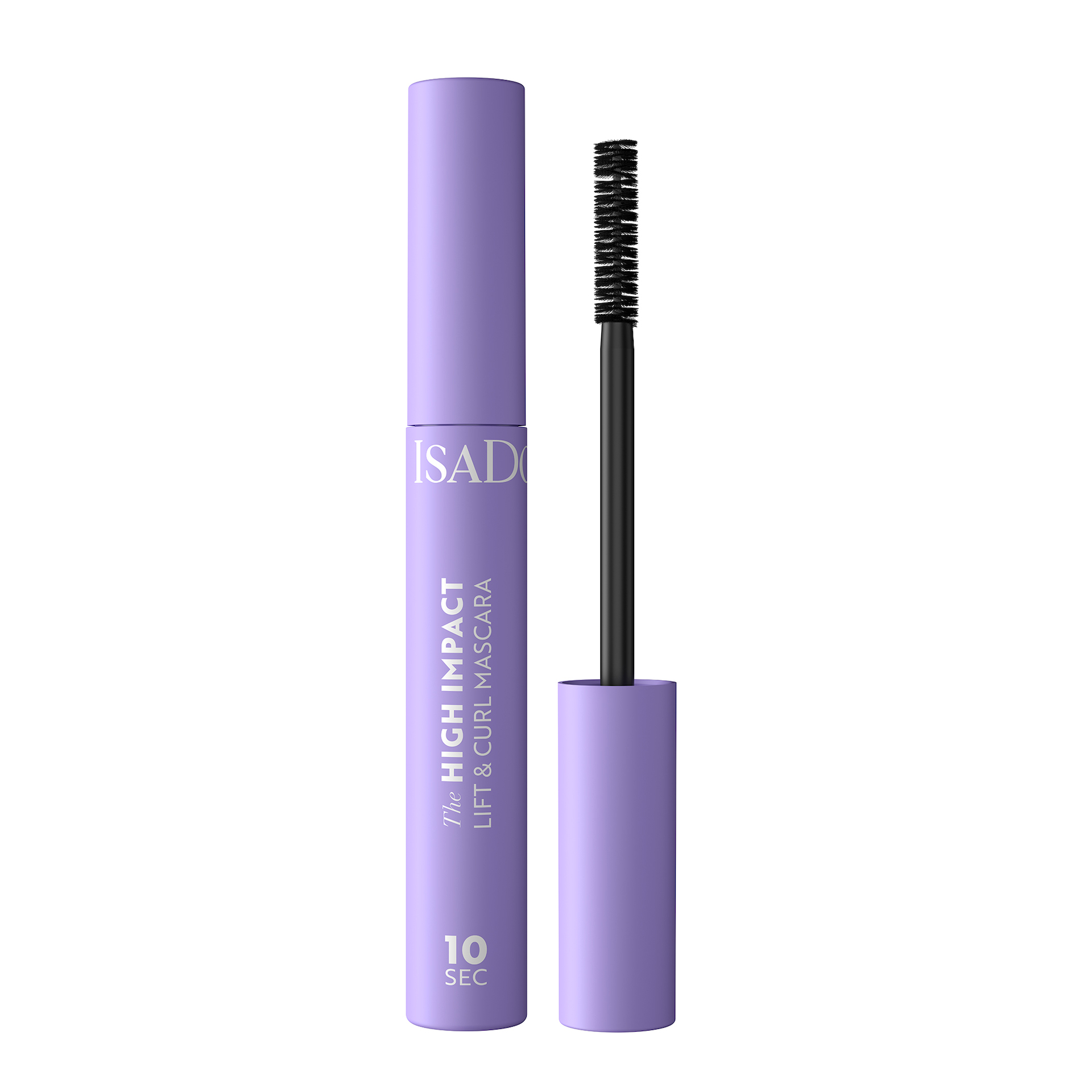 10 másodperces High Impact Lift & Curl szempillaspirál 1 fekete - Isadora