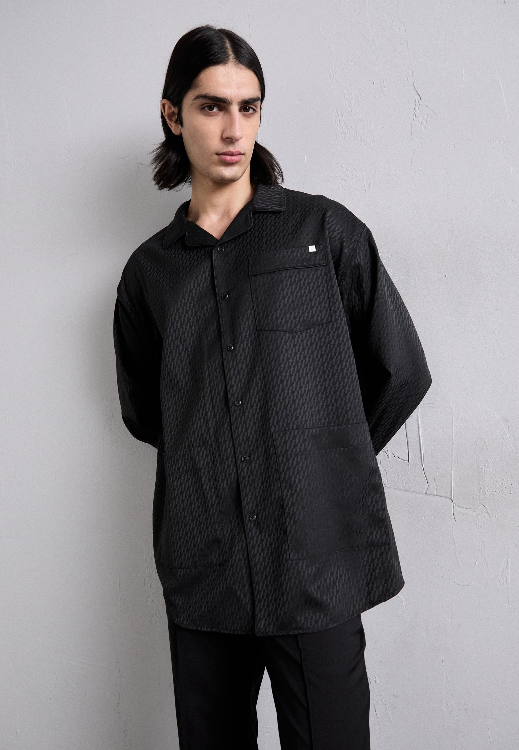 Helmut Lang TONAL - Shirt - zwart