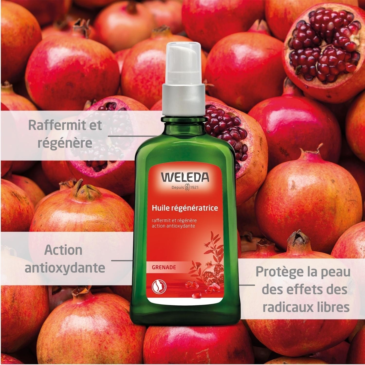 Weleda Grenade Huile régénératrice - 100 ml (flacon pompe)