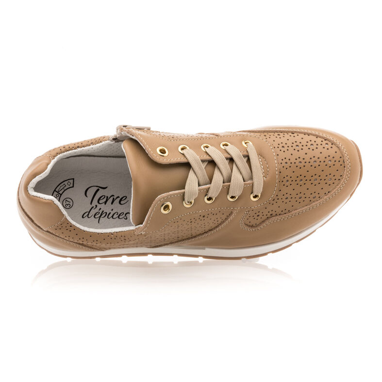 Zapatillas deportivas para mujer color marrón