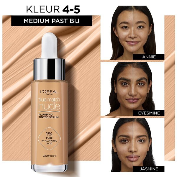 L'Oréal Paris True Match Nude 4-5 srednje tonirani serumski puder za volumen<br>30ml
