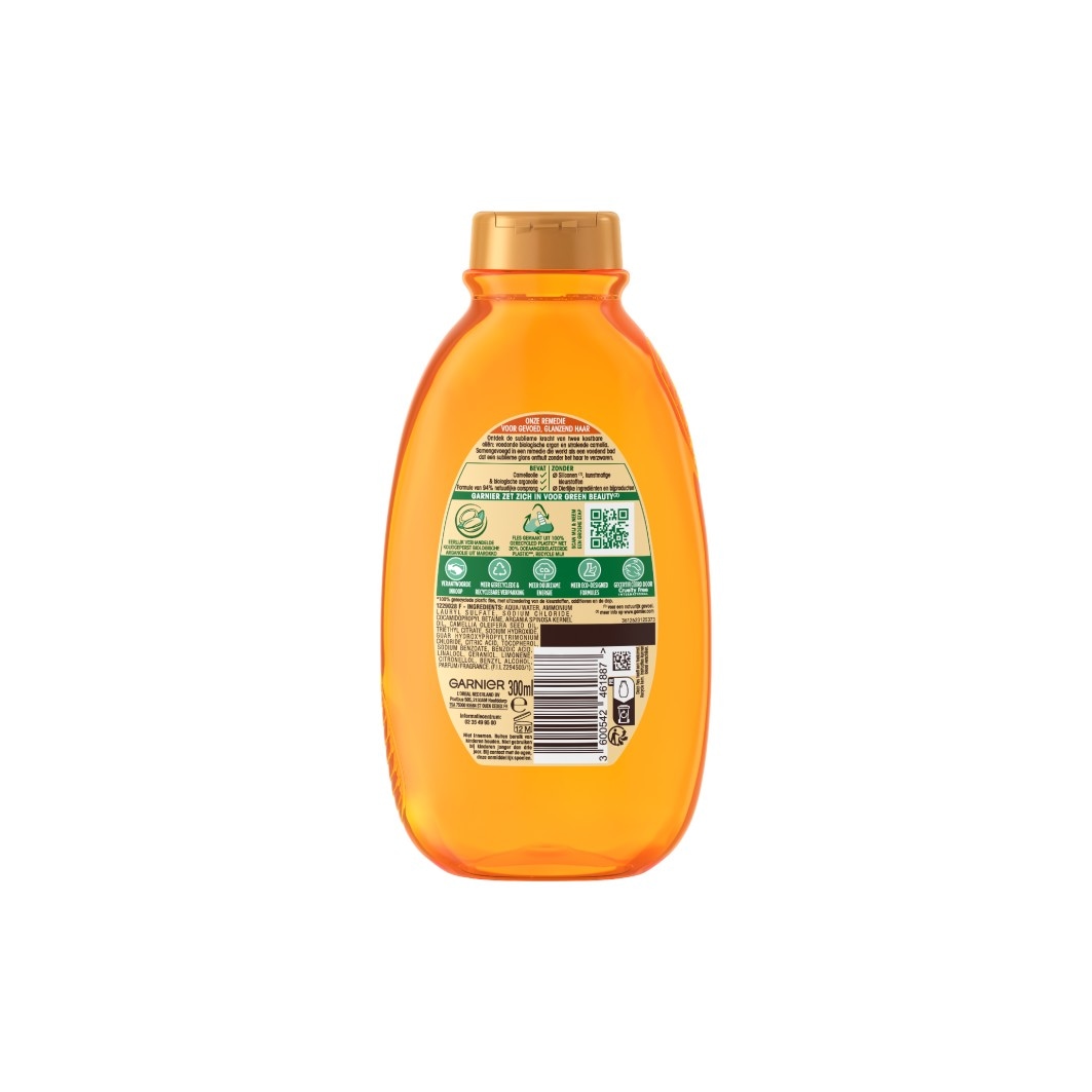 Garnier shampoo met argan- en cameliaolie – voor droog en dof haar – 300 ml