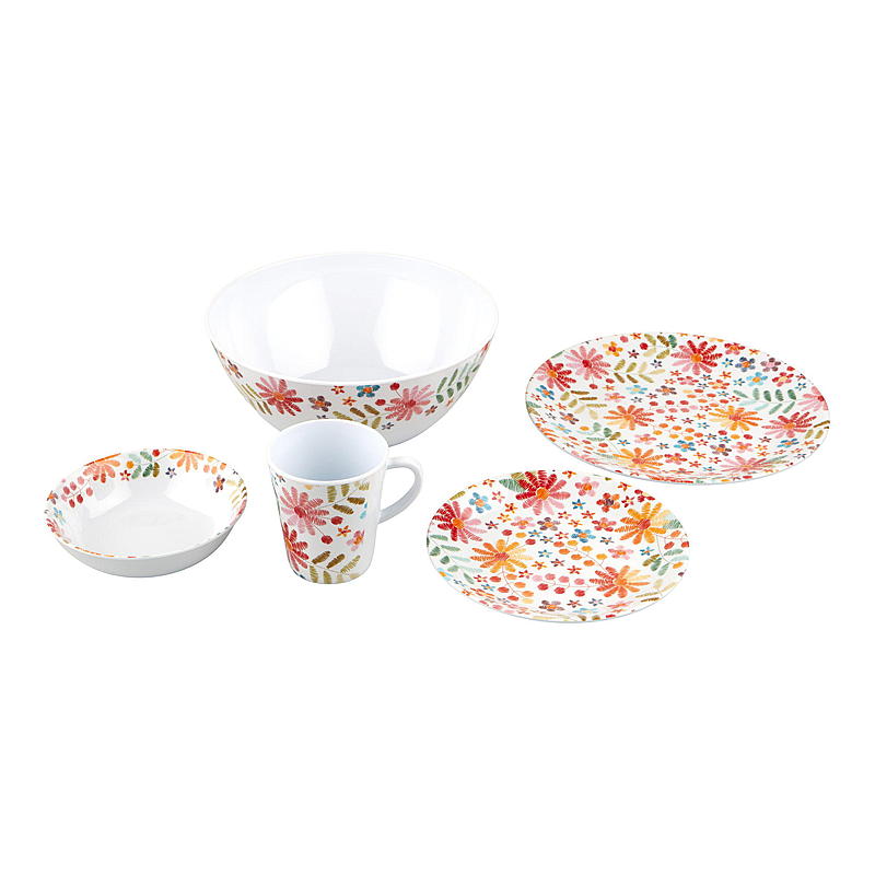 Cuisine salladsskål Flory ø 25 cm melamin