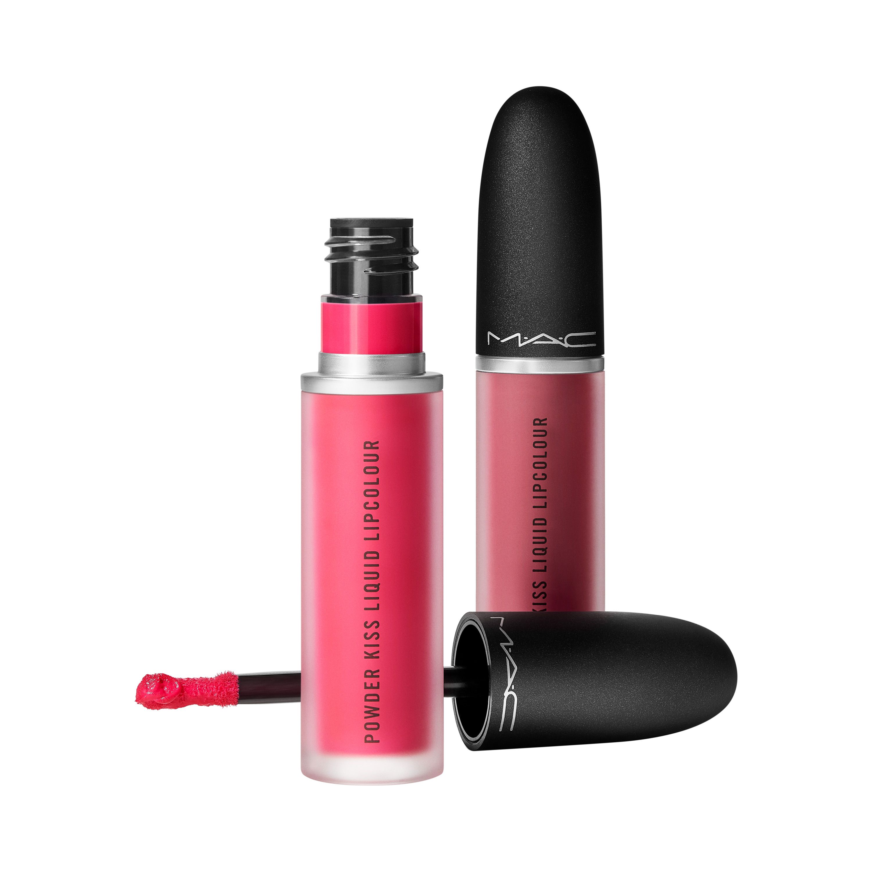 Kiss It Twice Powder Kiss Liquid Duo Pink Ruž za usne (995 Fashion Sweetie i 989 Mull It Over) Luksuzni tekući ruževi za usne