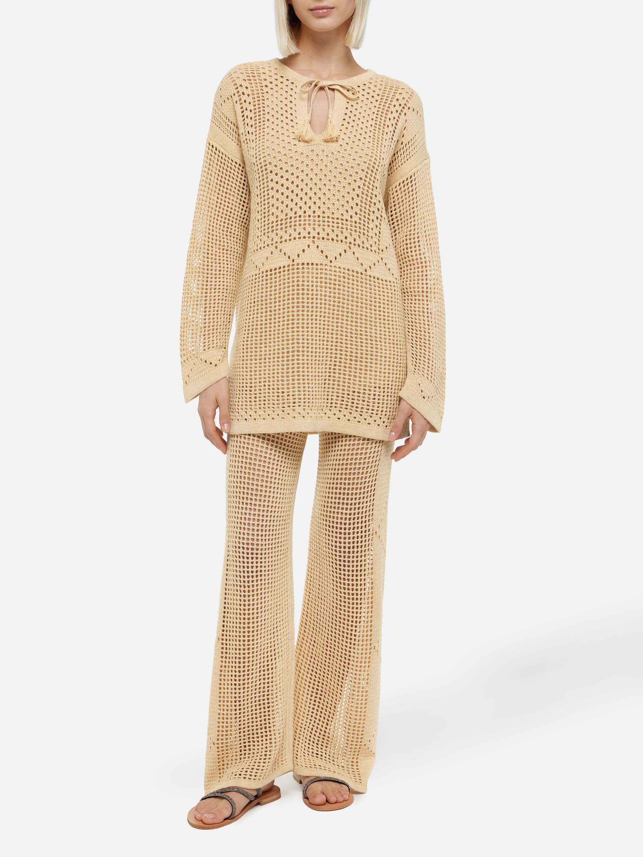 Tunica in rete crochet Alicia
