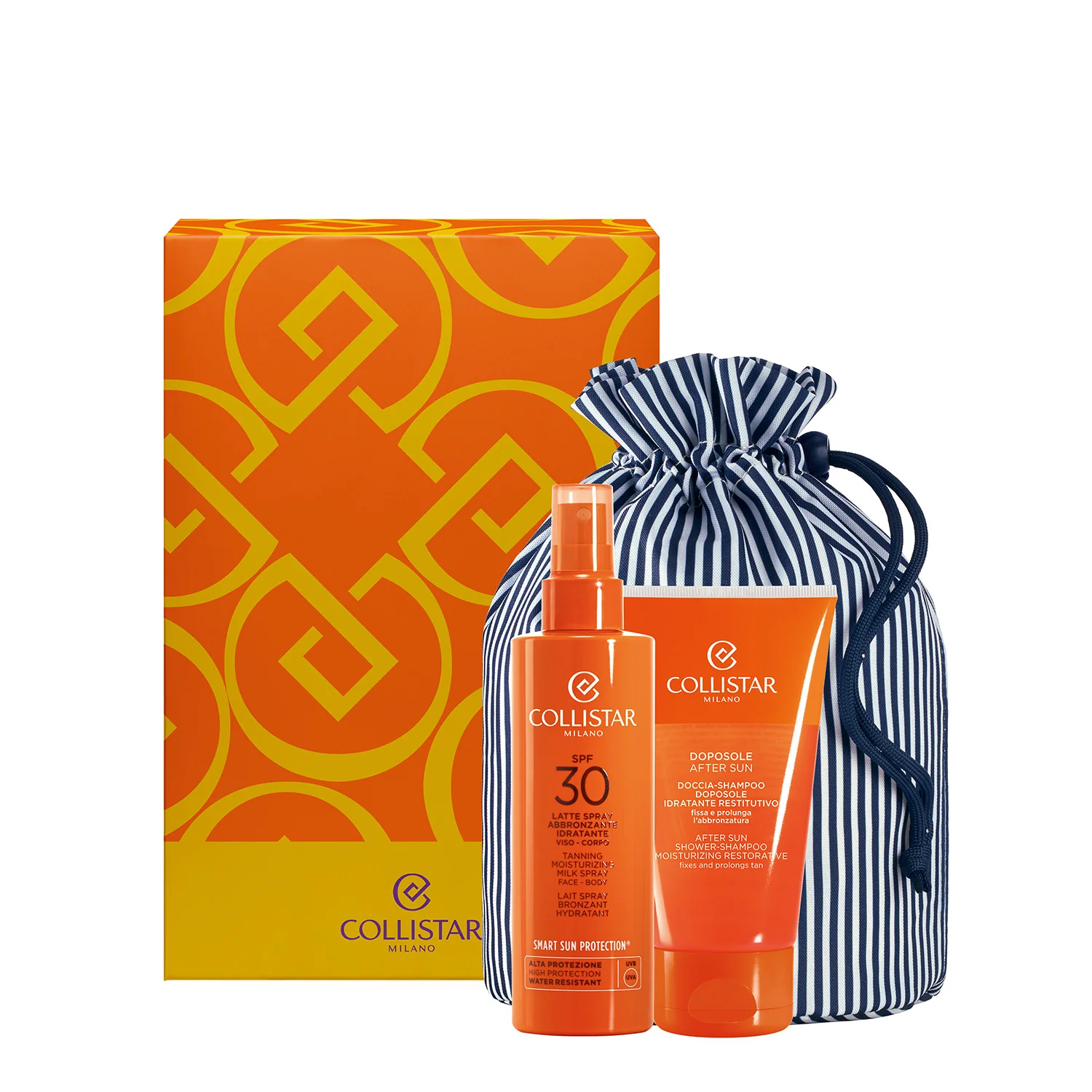 Abbronzatura Cofanetto Latte Spray Abbronzante Idratante SPF30 - Cofanetto Solare, Coffret Solare, Latte solare corpo alta prot., Spray solare corpo alta prot.