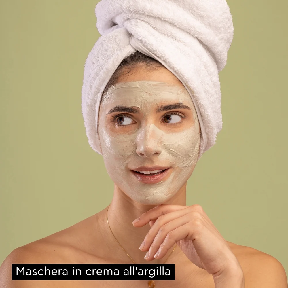 Express Beauty - Viso Maschera Viso Detersione Profonda con Argilla Verde - Maschera Purificante viso