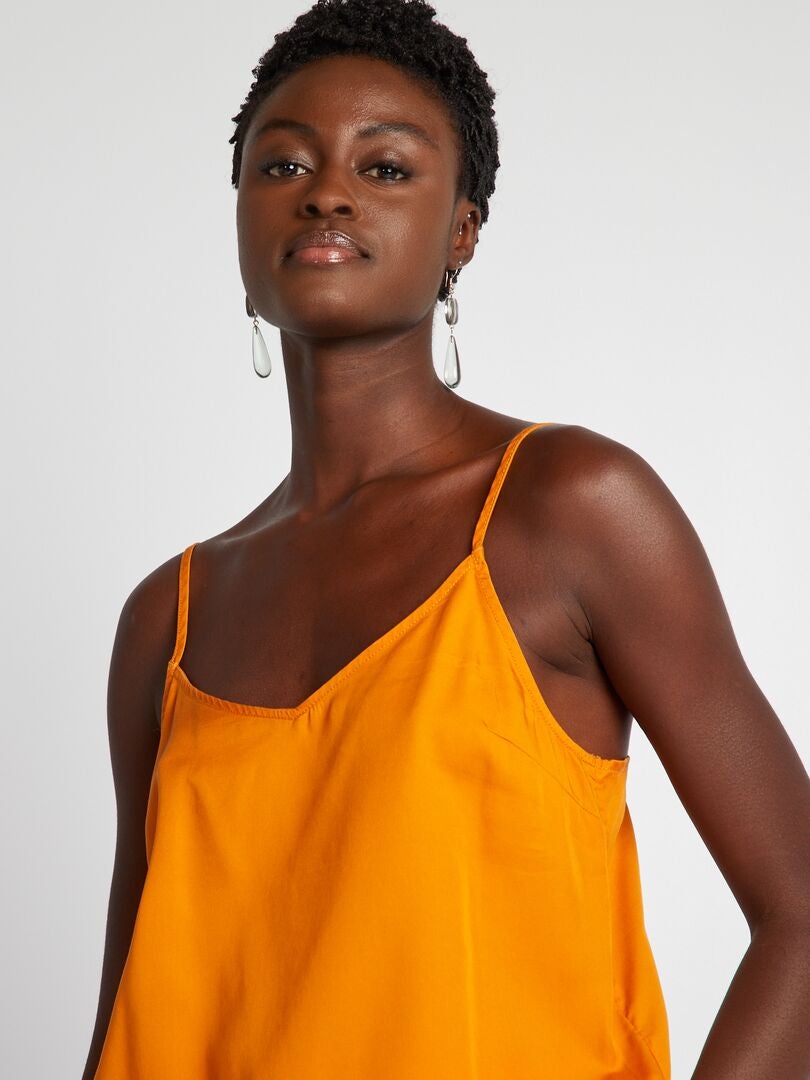 Spaghetti Strap Top - ORANJE