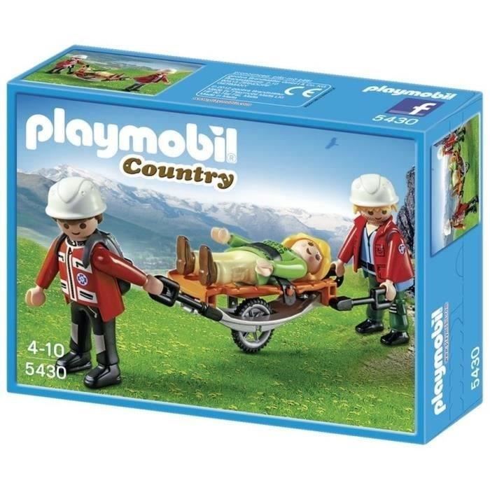 PLAYMOBIL - Rescuers with Stretcher - 3 figures - Unisex - Ages 4+