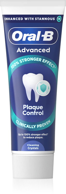 Oral-B Advanced Plaque Control tandpasta voor gezond tandvlees die tandplak verwijdert.
