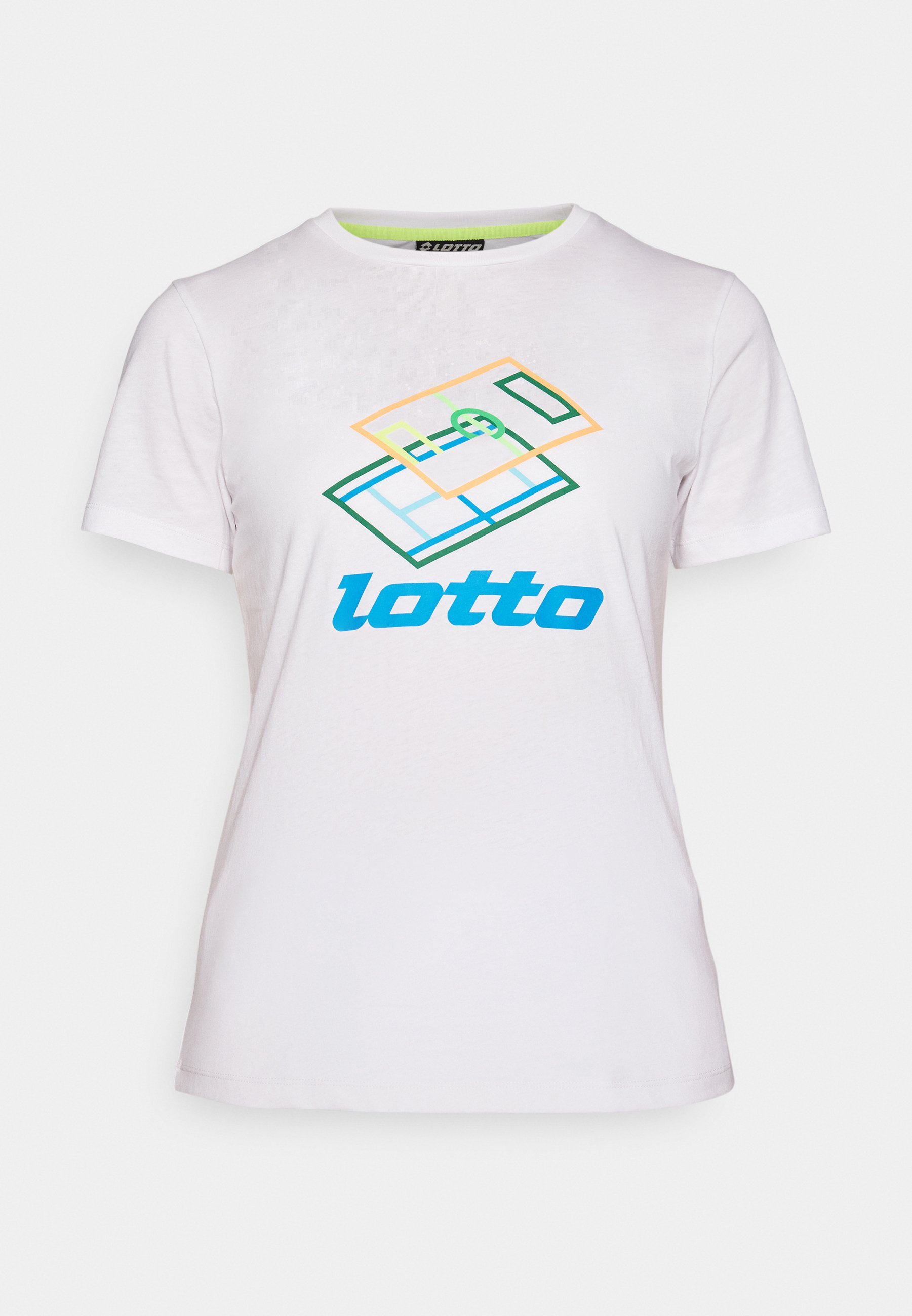 Lotto-print T-shirt - helderwit