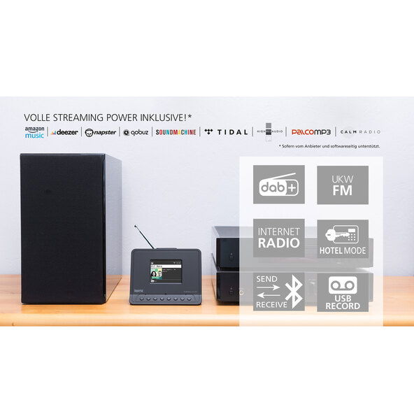Adaptor pentru DAB+ și radio pe internet, DABMAN i410BT
