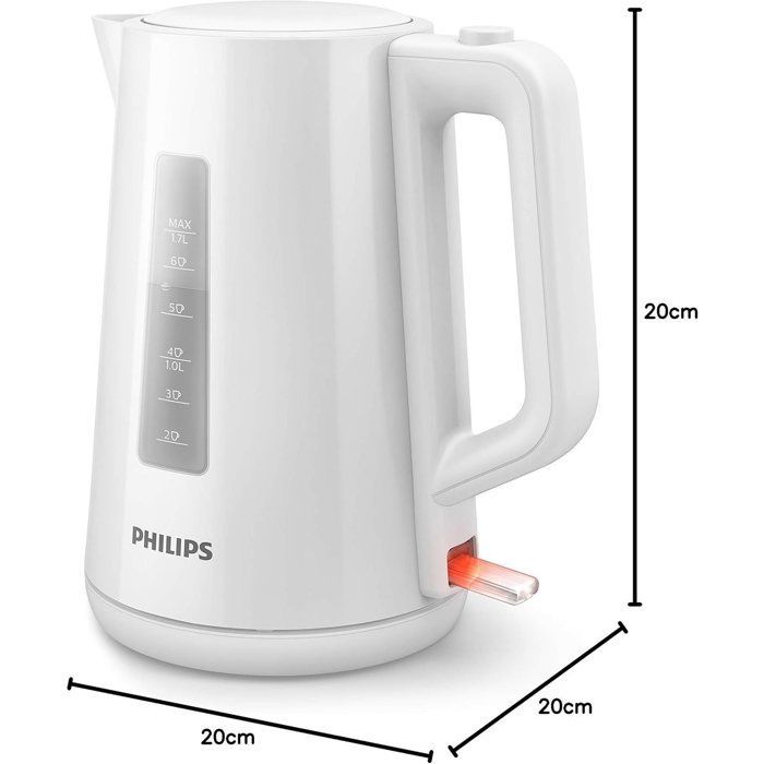 Bouilloire électrique - PHILIPS - HD9318/00 - Collection Daily - 1.7L - 2200W - Blanc