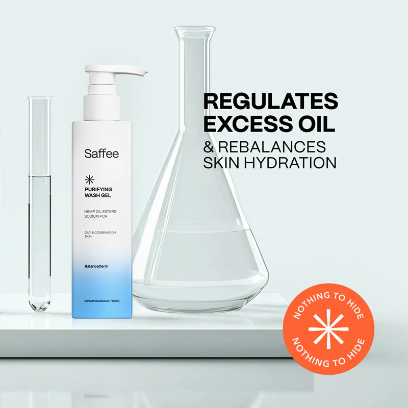 Saffee BalanceDerm Gel de Limpeza Purificante para pele oleosa e mista