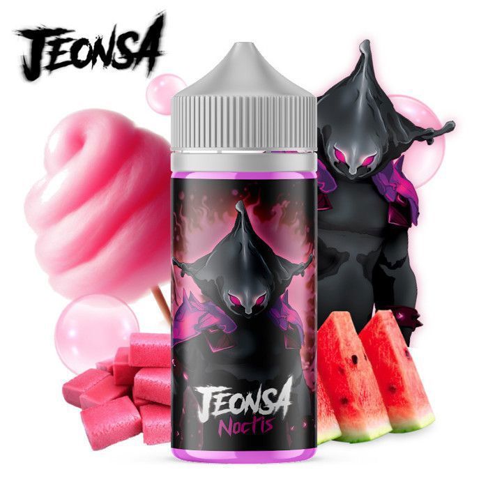 E-liquide Noctis (Barbe a papa, Bubble Gum, Pastèque Fraiche) Jeonsa 100ml + 4 booster de nicotine