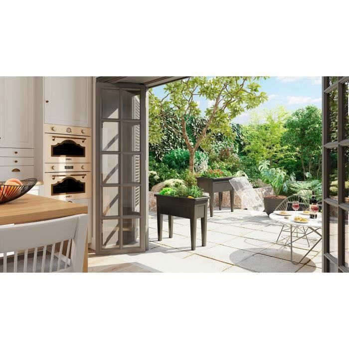 Mesa de cultivo ARTEVASI - Venezia - 39 x 80 x A 69 cm - Cinza antracite