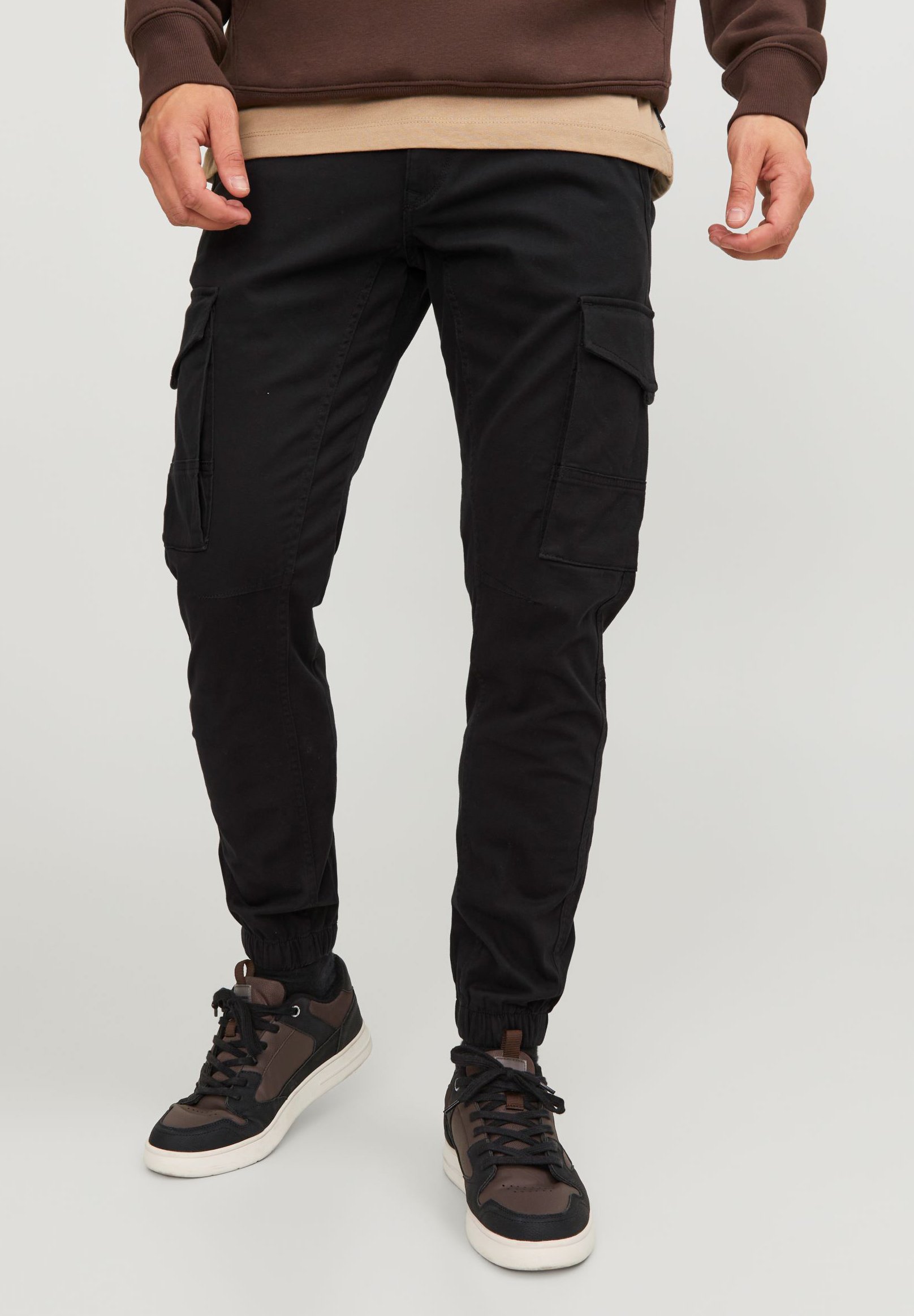 Jack & Jones JPSTPAUL FLAKE - Cargobroek - zwart