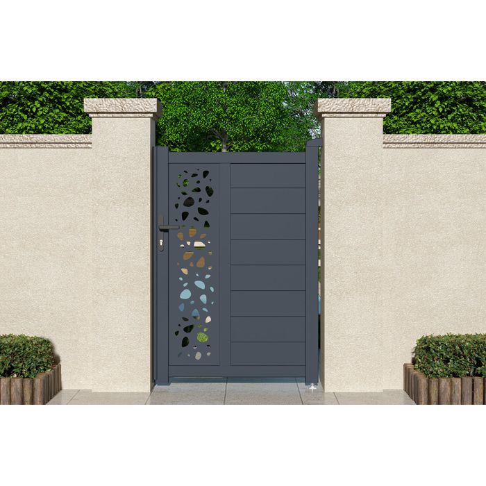 Puerta - Casanoov - SUNNY - 1 m de altura (145 cm) - Aluminio - Gris antracita