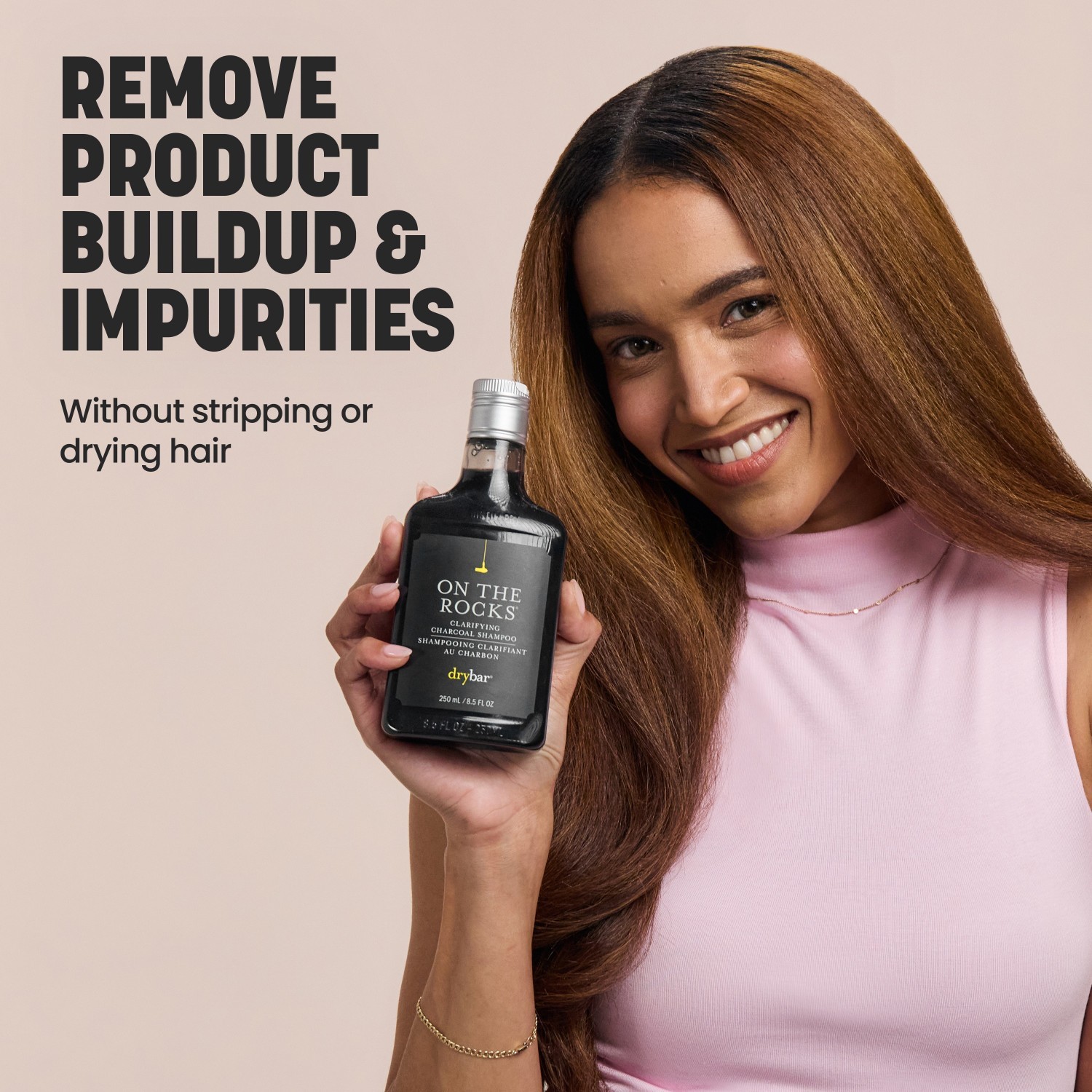 drybar On The Rocks čistilni šampon z aktivnim ogljem - 250 ml