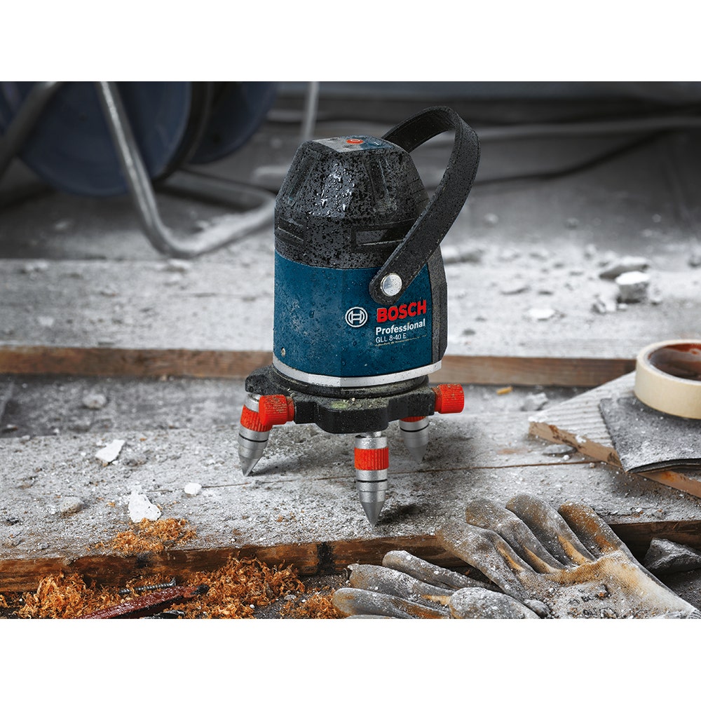 BOSCH GLL8-40E Punasäde-lasermonilinjamittari vastaanottimella