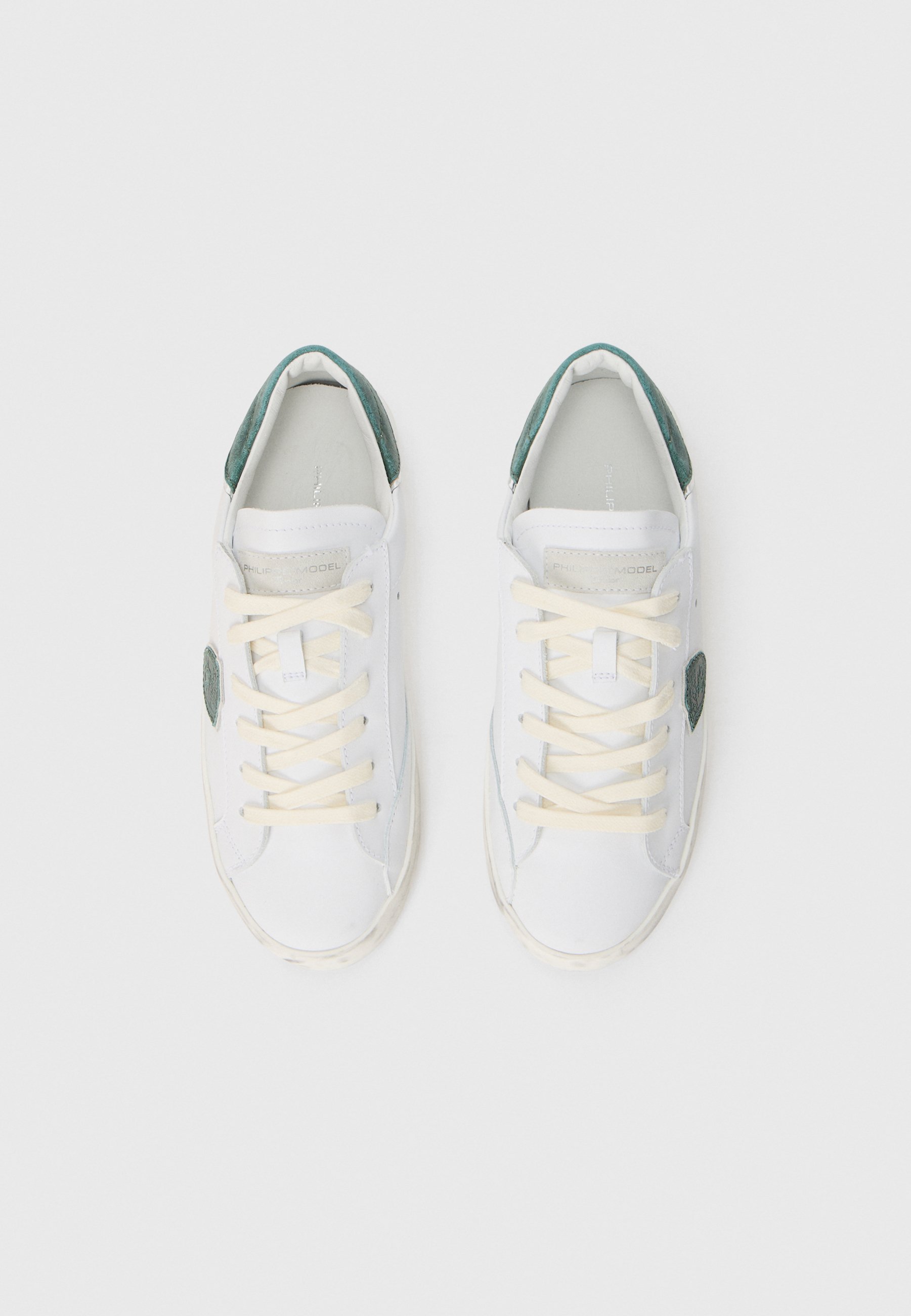 Philippe Model UNISEX - Sneakers - wit/groen/zilverkleurig/ivoor