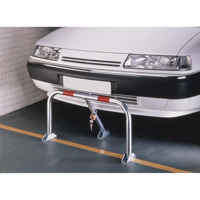 MOTTEZ Barrière parking rabattable fermeture cadenas