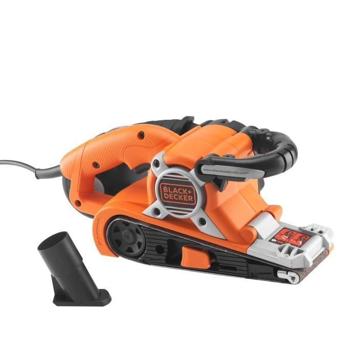 Ponceuse à bande filaire - BLACK+DECKER - KA88-QS - 720W - 75 x 193 mm