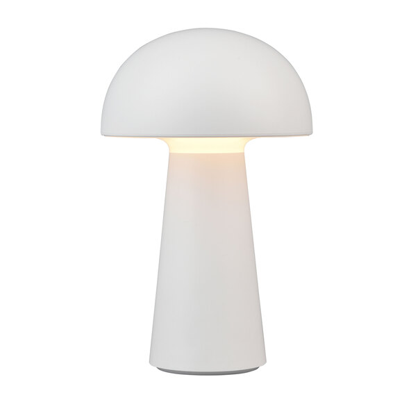 Lampă de masă Lennon LED cu baterii, albă