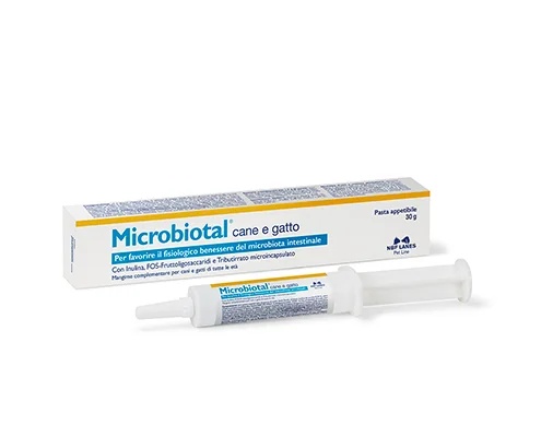NBF LANES Nbf-Lanes Pasta saborosa Microbiotal para cães e gatos 30 g Alimento suplementar para cães e gatos