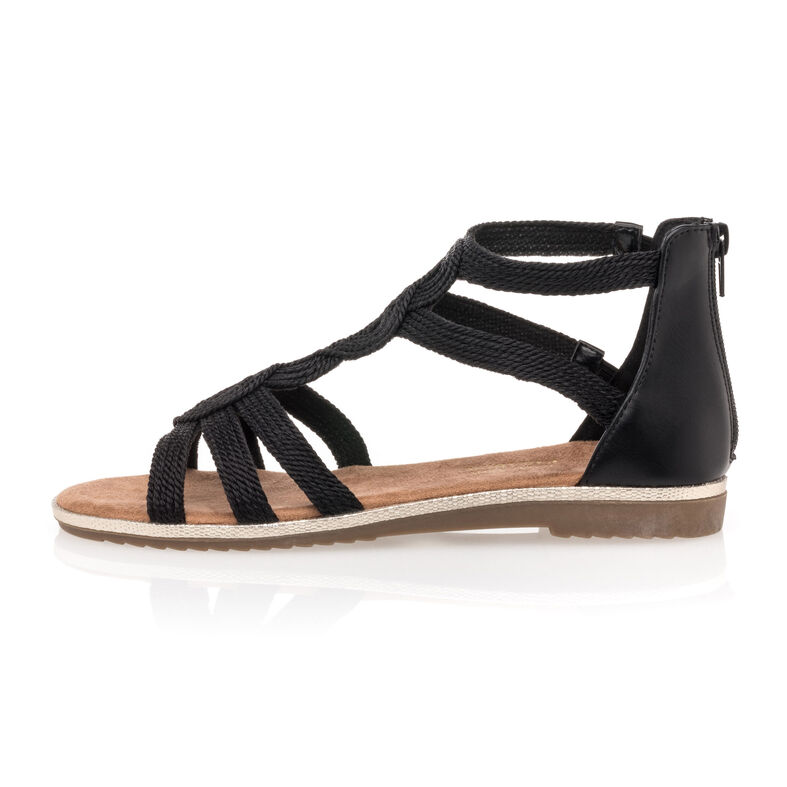 Sandali neri da donna / Scarpe aperte in punta