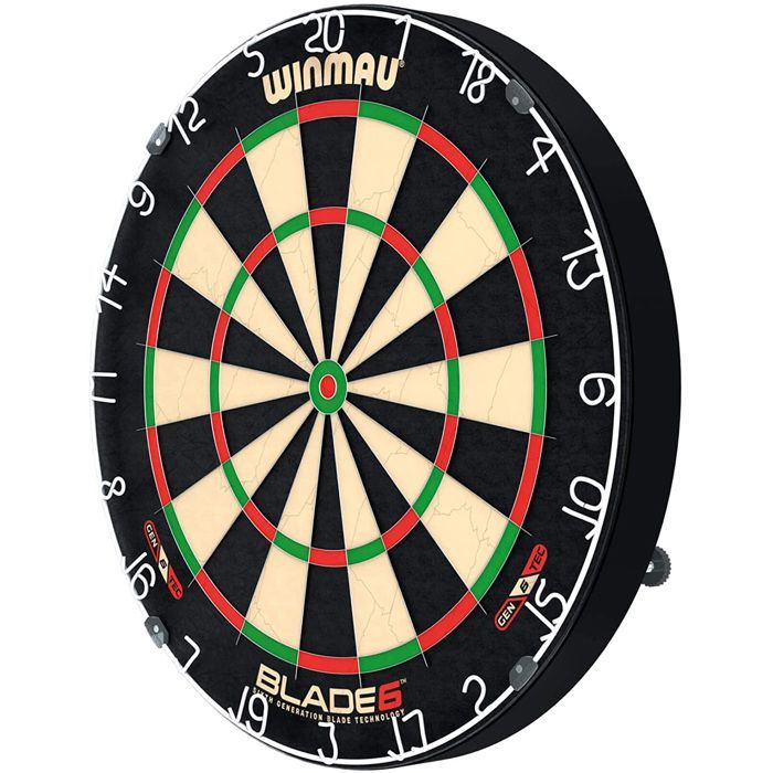 DARTBORD - WINMAU - Blade 6 - Innovatief ontwerp - Geavanceerde technologie - Dichtheidscontrolelijn