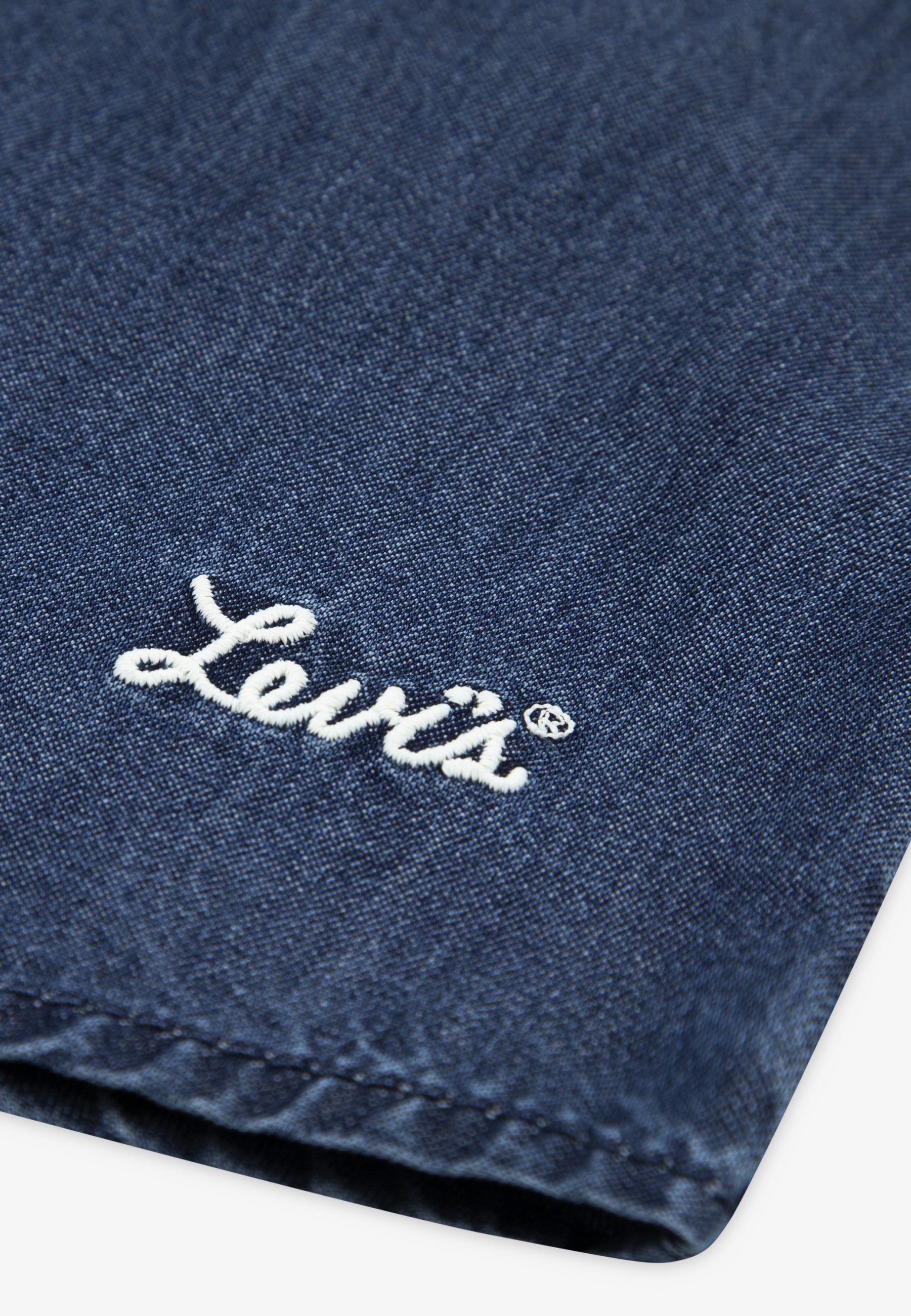 Levi's® WILD WEST JURK MET RUFFELS - Denim jurk - donker golvend