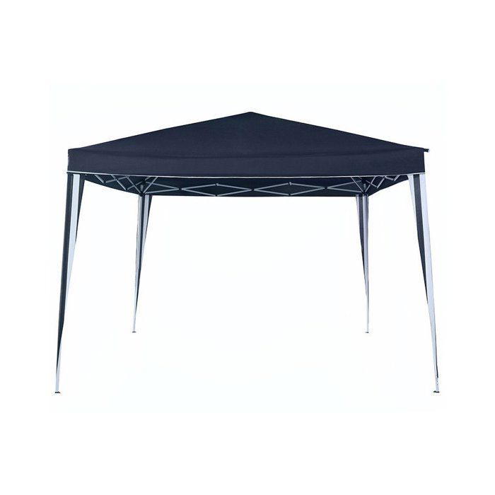 TERRE JARDIN - Tonnelle pliante 3 x 3 M, Hauteur 2,5 m - Polyester 160g/m² - Sac de transport - Bleu
