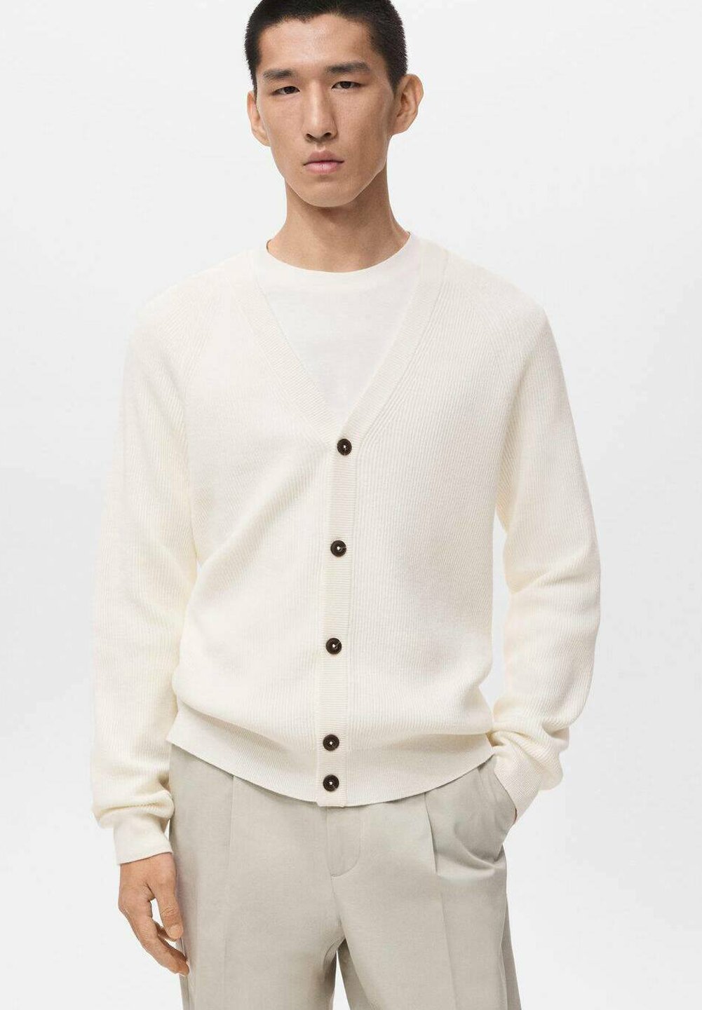 Mango Cardigan - gebroken wit
