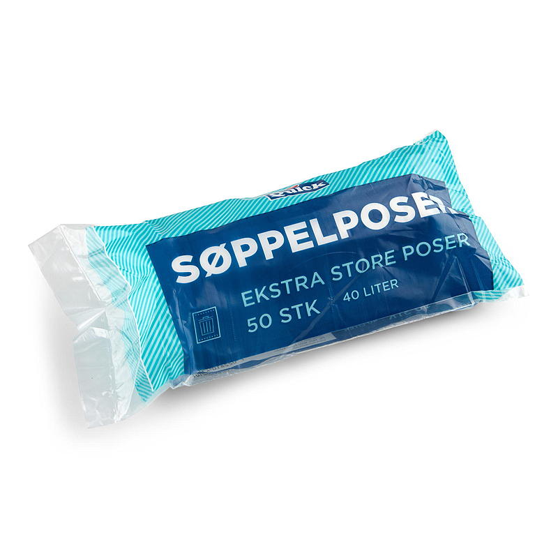 Snabba sopsäckar 50-pack 60x60 cm