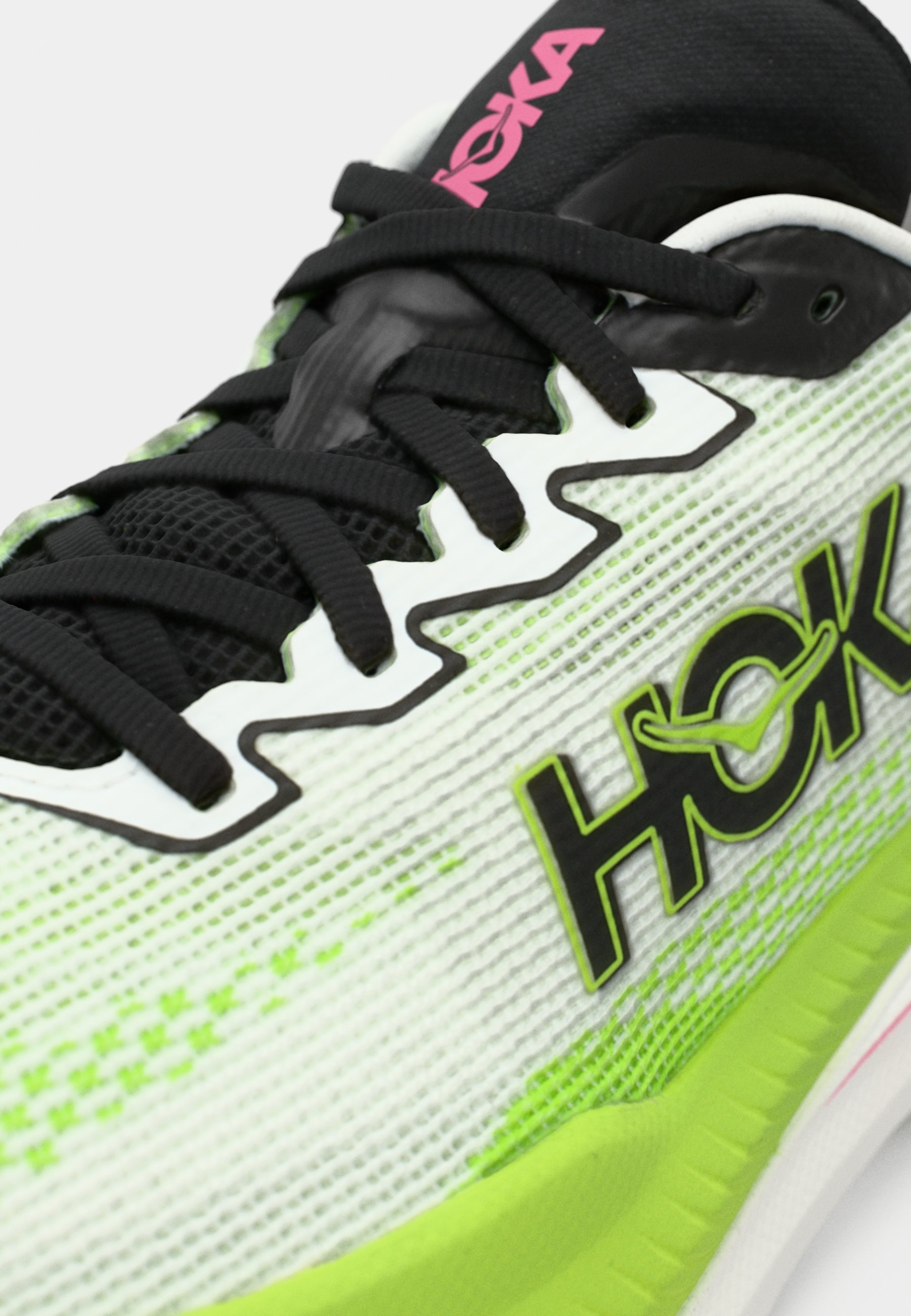 HOKA MACH X 3 - Hardloopschoenen voor op de weg - wit/neon lime
