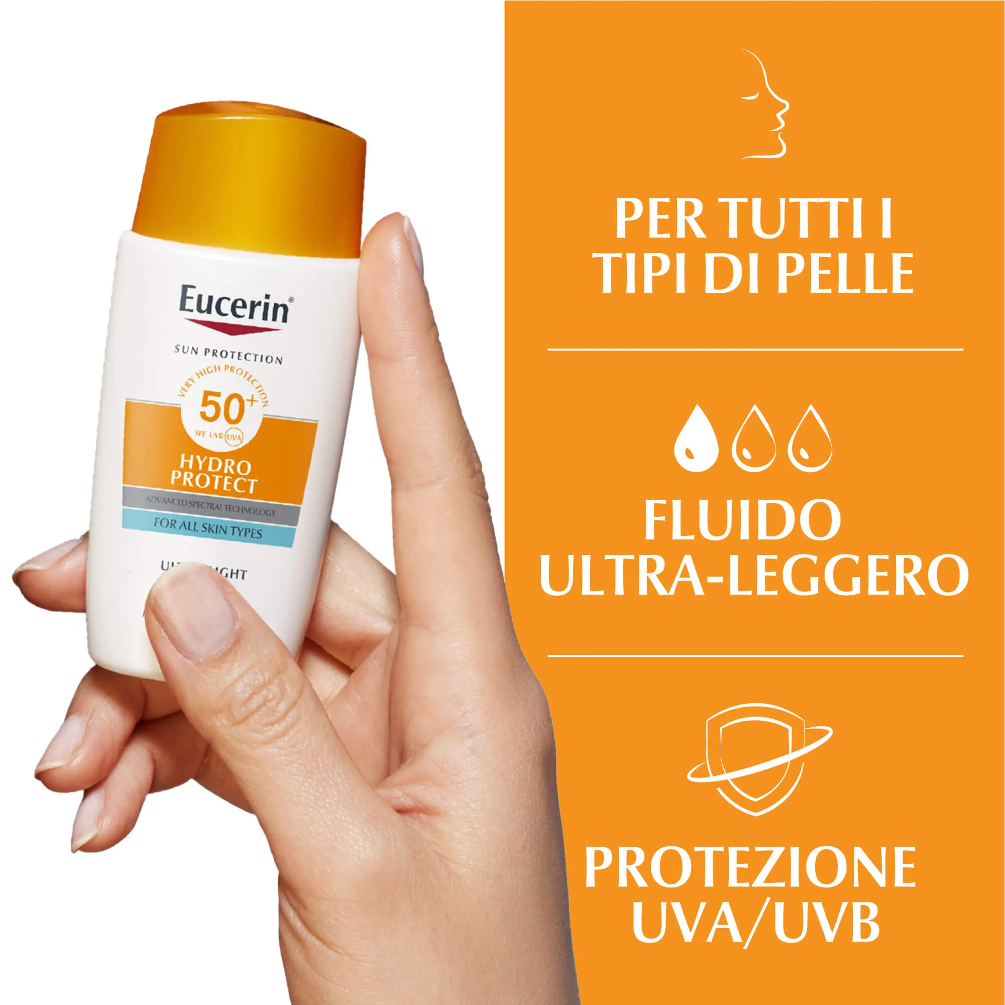 Sun Protection Hydro Protect Fluido Ultra-Leggero SPF50+ - Solare viso alta prot.