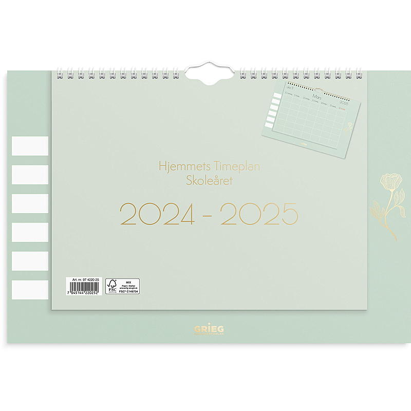 Väggkalender hemplan