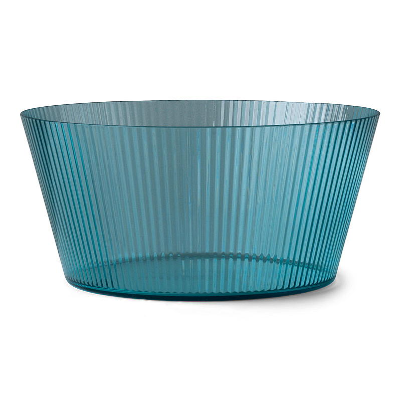 Bol para ensalada Cuisine de plástico azul, ø 25,4 x 12 cm