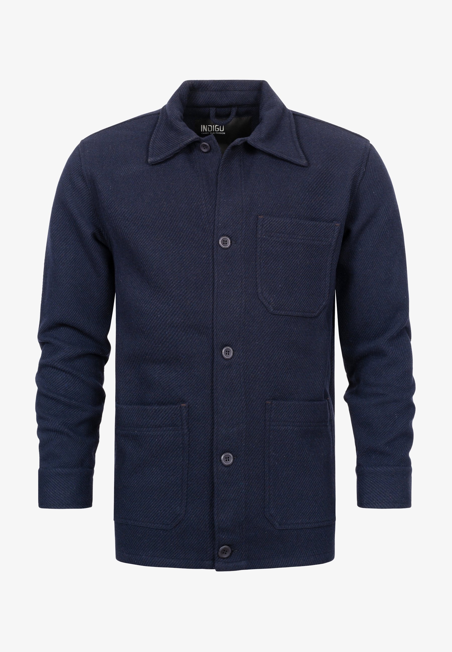 INDICODE JEANS Hele jakk - tumesinine