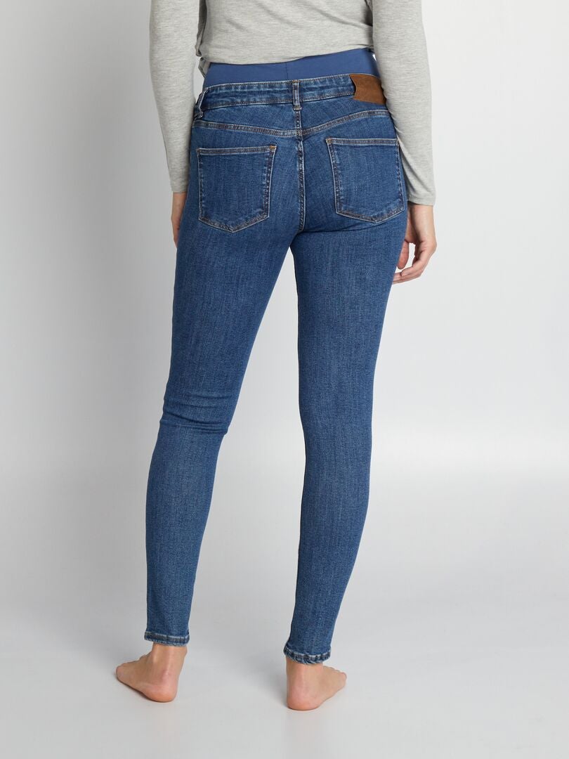 Superstretch zwangerschapsjeans - BLAUW