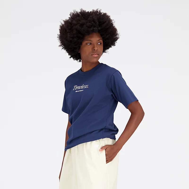 Damska koszulka NB Athletics Icono-Gráfico – NB NAVY
