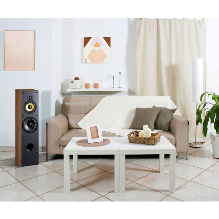Davis Acoustics Mia 200 Noyer américain - Colonne 3 Voies/3 Haut-parleurs - Enceinte Vendue à la Paire