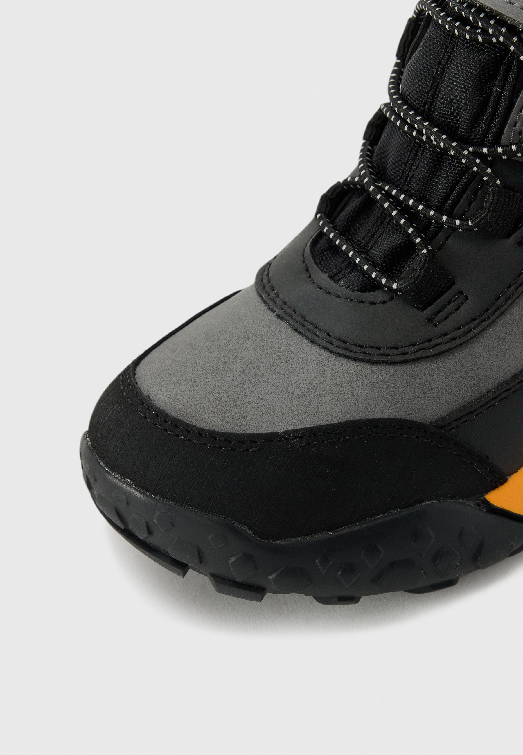 Geox TREKKYUP BOY ABX - Stivali invernali - grigio/arancione