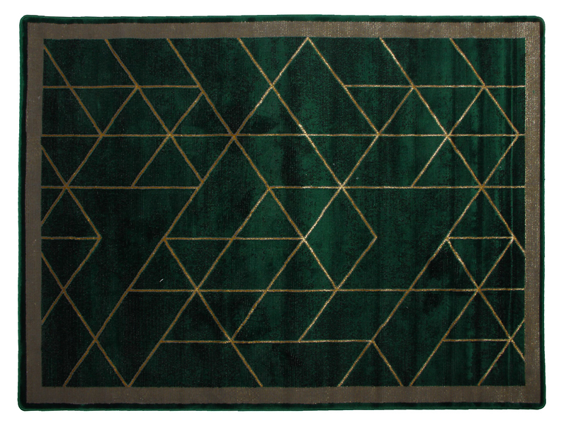 Dywan Dante 80x150 cm zielono-złoty