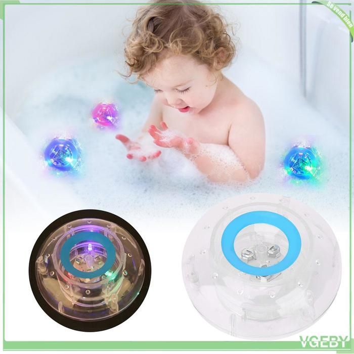 Jouet de bain pour enfants - FAFEICY - Modèle LED - Étanche - Lumière LED colorée - 3 piles incluses