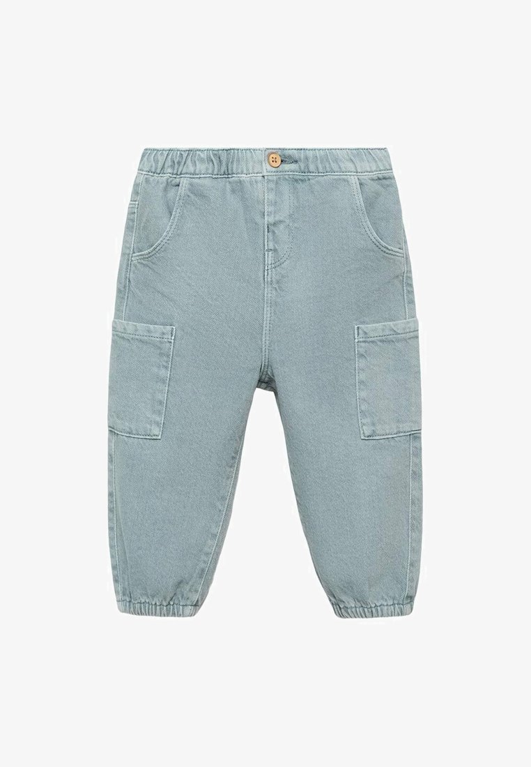 Mango Kids Slim fit jeans - groen